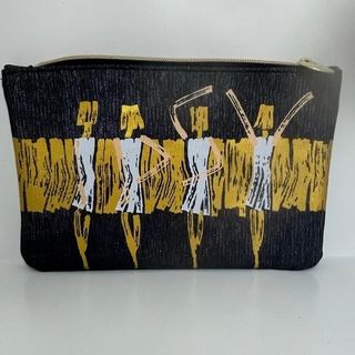 Neceser bailarinas dorado-negro