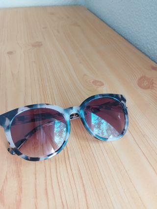 Gafas sol - marrón y blanco