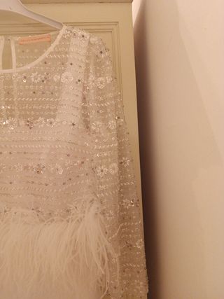 Vestido novia blanco fiesta