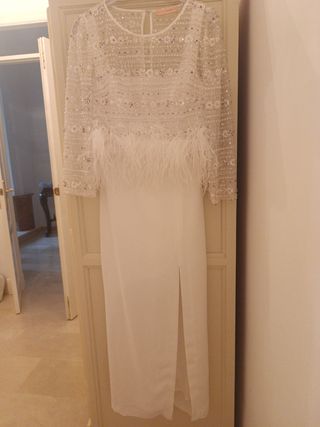 Vestido novia blanco fiesta