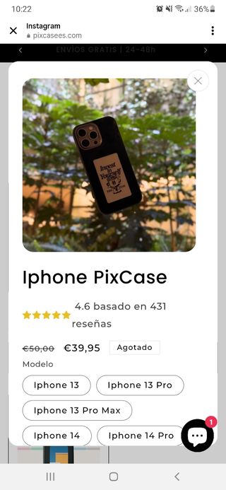 Funda foto iphone pixcase 16 pro max negro