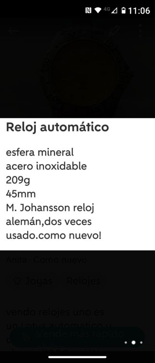 Reloj Automático Mecánico