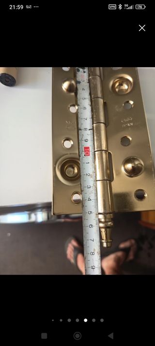 Bisagras doradas - 10cm