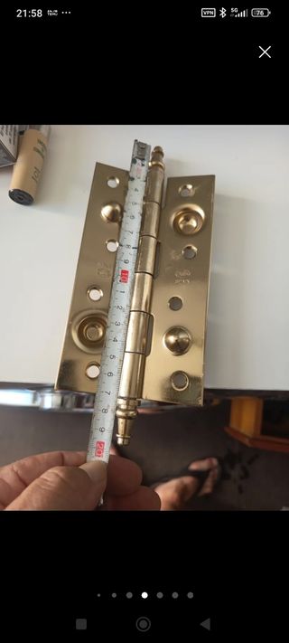 Bisagras doradas - 10cm