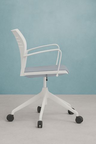LIQUIDACIÓN_Silla oficina Actiu Spaciu gris-blanca