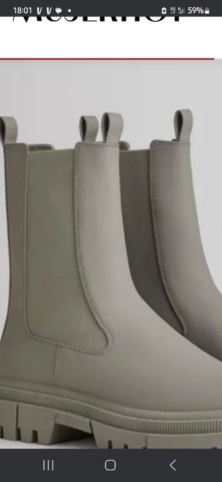 Botines mujer grises talla 36