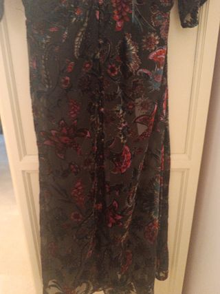 Vestido terciopelo negro fiesta