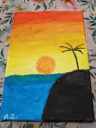 Dipinti acrilici su tela - 2 pezzi