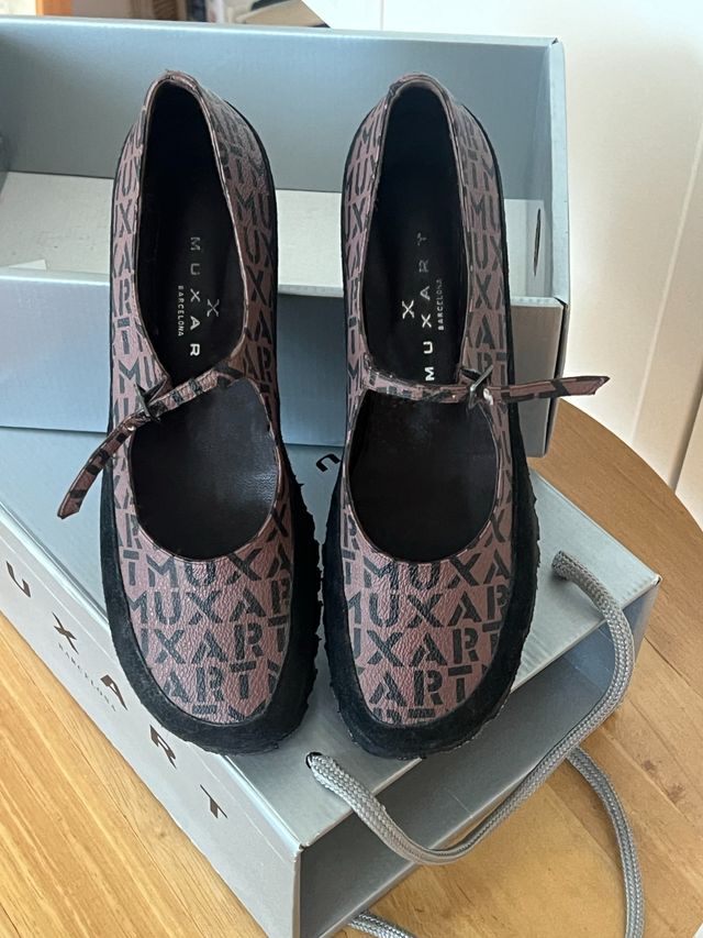 Zapatos Muxart Barcelona - Marrón y Negro
