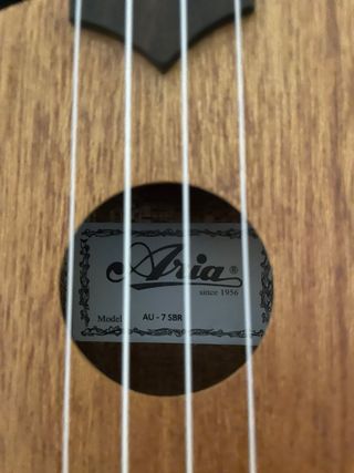 Ukelele con funda y correa