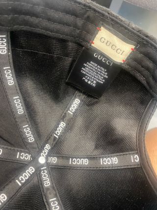 Cappello Gucci GG nero verde