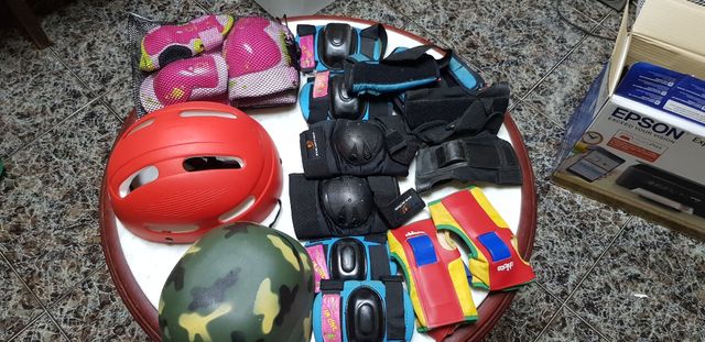 LOTE Protecciones niño bici/