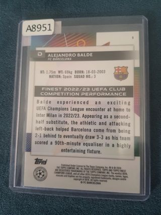 Croma Alejandro Balde FC Barcelona numerada a 50