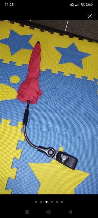 Sombrilla carrito bebé - roja