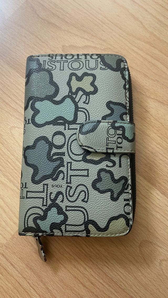 Cartera Tous beige y verde