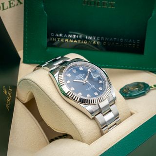 Rolex Datejust 41MM Acero Oyster Esf.Azul/Diamante