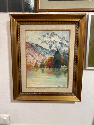 Quadro Dipinto Montagne Autunnali