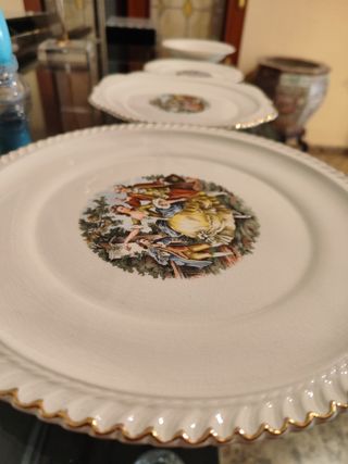 LIQUIDACIÓN !Vajilla Harker Pottery 22kt - 36 piez