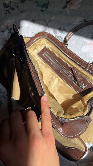 Bolso Prada vintage beige y marrón