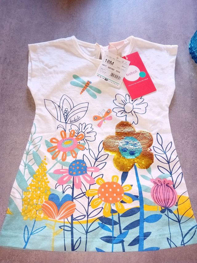 Vestito bimba Boboli 18m fiori