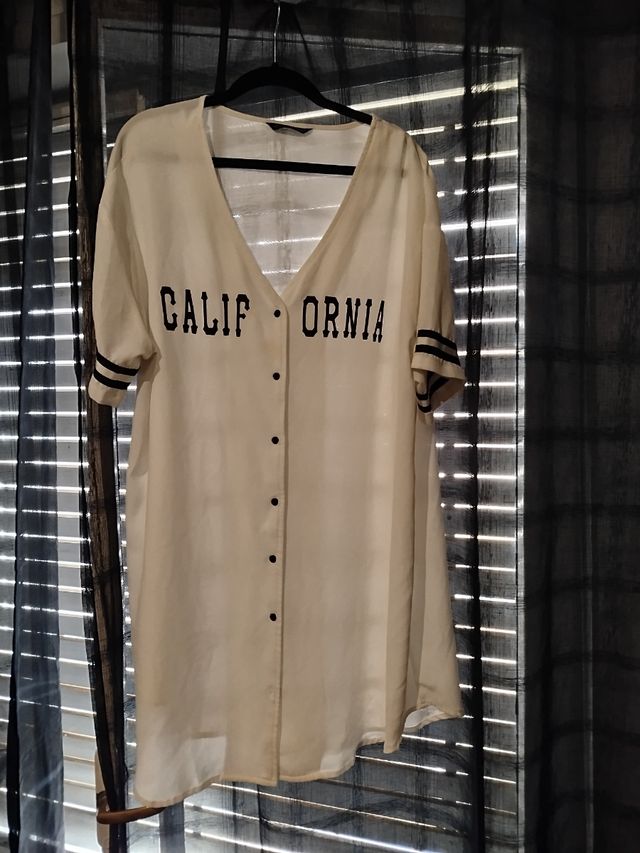 Camisola béisbol California - beige