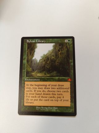Carta Magic Sylvan Library - MTG