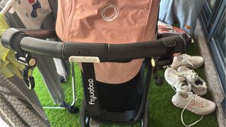 Bugaboo Dragonfly Gris Capota Rosa de verano 