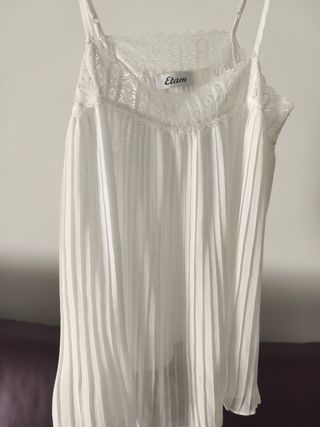 Conjunto Etam CON ETIQUETA!blanco plisado - veran