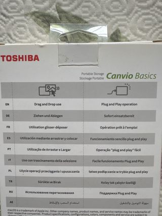 Disco Duro Toshiba Canvio Basics 2TB