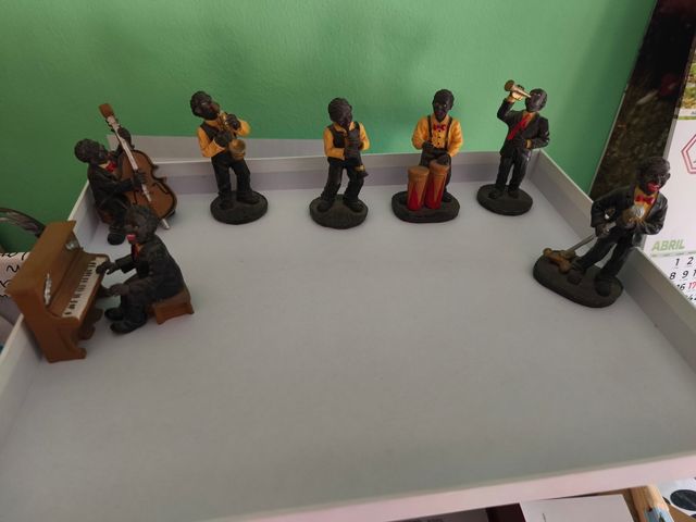 Figuras jazz músicos vintage