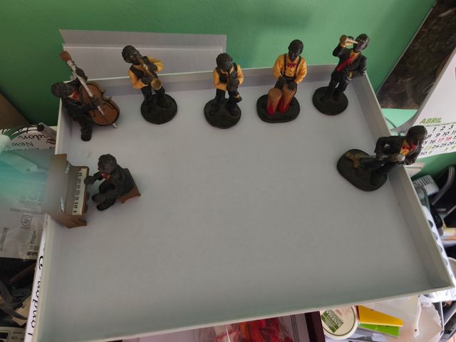 Figuras jazz músicos vintage