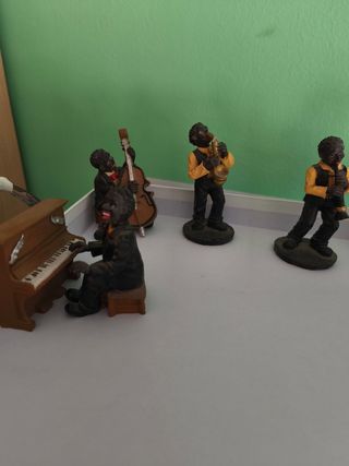 Figuras jazz músicos vintage