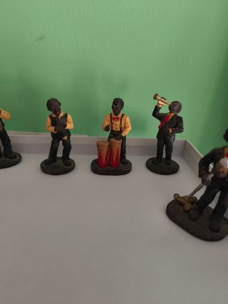 Figuras jazz músicos vintage