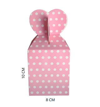 24 Scatola porta Porta tutto rosa a pois