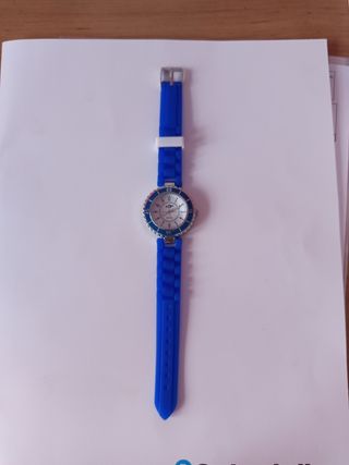 Reloj azul mujer silicona