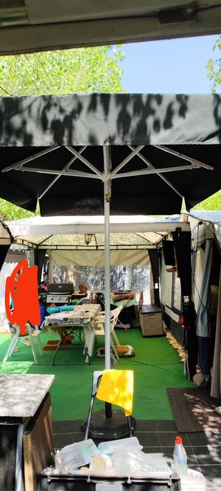 Parasol terraza 3x2m - Negro