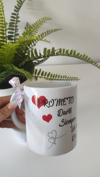 Pack 2 tazas de cerámica "LOVE" - NUEVAS.