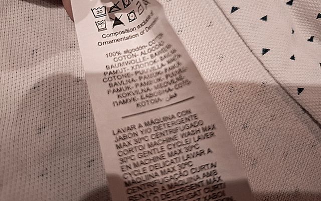 Camisa blanca estampada M