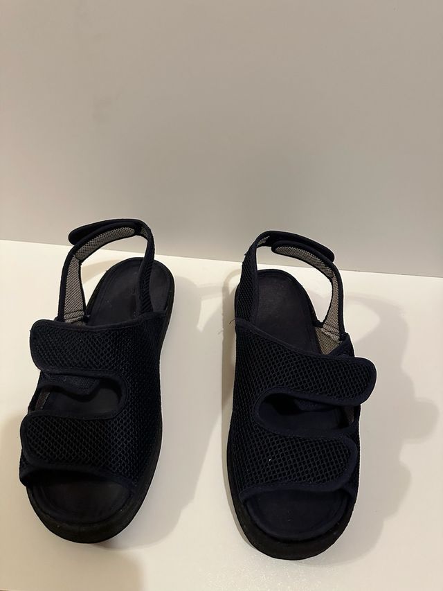 Sandalias ortopédicas unisex azules