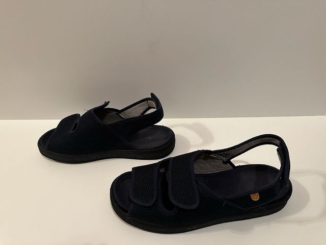 Sandalias ortopédicas unisex azules