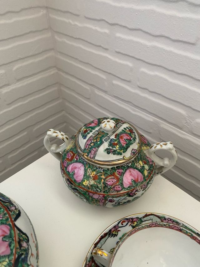 Juego té porcelana china vintage