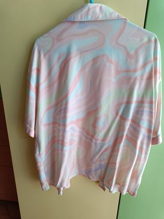 Camisa Stradivarius multicolor M