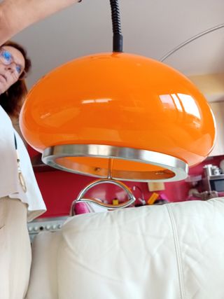 Lámpara vintage naranja años 70