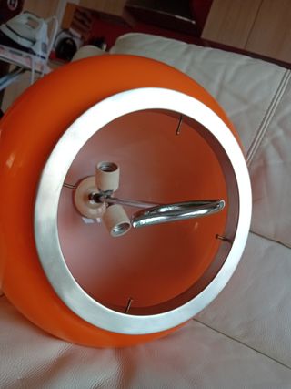 Lámpara vintage naranja años 70