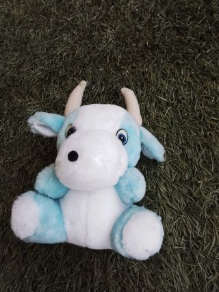 Vaca peluche azul - Juguete tierno