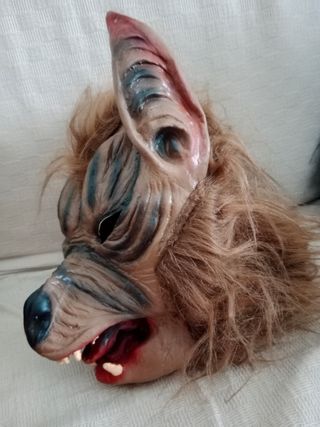 Máscara de Lobo Peluda | Halloween / Carnaval