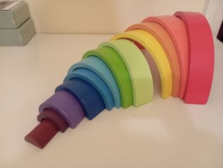 Arcoiris de madera infantil Waldorf/Montessori