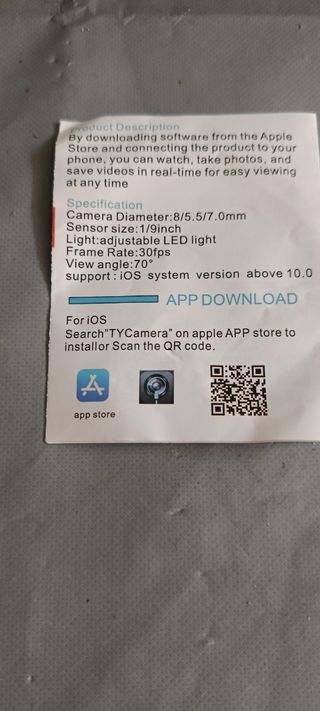 Endoscopio iPhone - Cámara de Inspección
