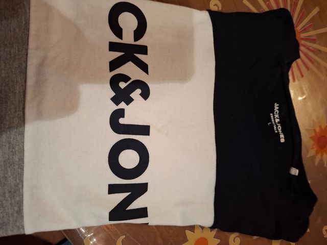 Camiseta Jack&Jones L - Azul Gris