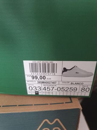 Zapatillas Lacoste blancas y azules